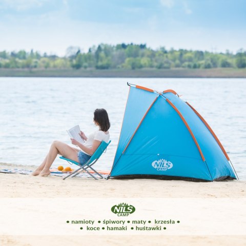NC8030 NIEBIESKI NAMIOT PLAŻOWY 260x120x120 CM NILS NILS NC8030 NIEBIESKI NAMIOT PLAŻOWY 260x120x120 CM NILS NILS