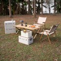NCB4007 SKŁADANA SKRZYNIA KEMPINGOWA BIAŁA Z FUNKCJĄ STOŁU 2W1 NILS CAMP NILS CAMP