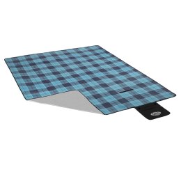 NIEBIESKI KRATKA KOC PIKNIKOWY 250x200 PE ALU