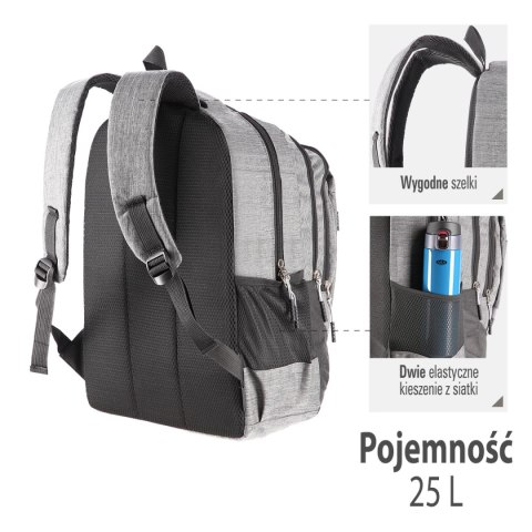 CBC7046 SZARY DAYPACK PLECAK NILS NILS CBC7046 SZARY DAYPACK PLECAK NILS NILS