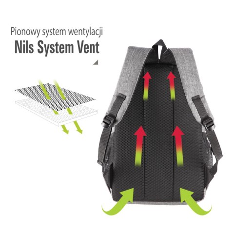 CBC7046 SZARY DAYPACK PLECAK NILS NILS CBC7046 SZARY DAYPACK PLECAK NILS NILS