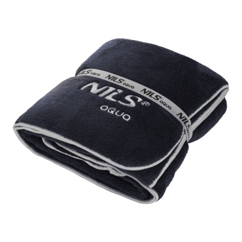 NAR14 RĘCZNIK Z MIKROFIBRY FROTTE CZARNY 160X80cm NILS AQUA NILS AQUA NAR14 RĘCZNIK Z MIKROFIBRY FROTTE CZARNY 160X80cm NILS AQUA NILS AQUA