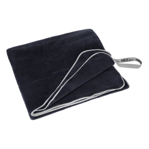 NAR14 RĘCZNIK Z MIKROFIBRY FROTTE CZARNY 160X80cm NILS AQUA NILS AQUA NAR14 RĘCZNIK Z MIKROFIBRY FROTTE CZARNY 160X80cm NILS AQUA NILS AQUA