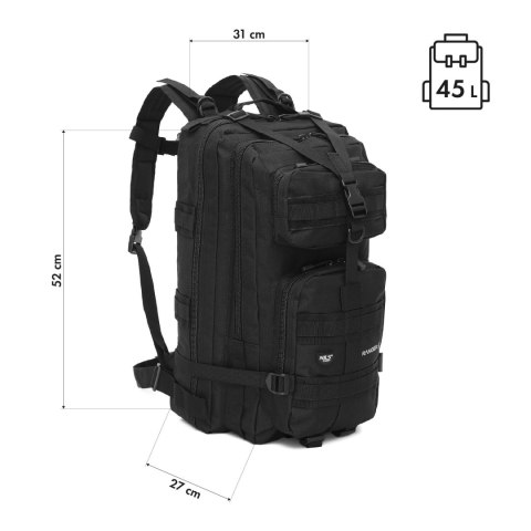NC3902 PLECAK TAKTYCZNY RANGER CZARNY 45L NILS CAMP NILS CAMP NC3902 PLECAK TAKTYCZNY RANGER CZARNY 45L NILS CAMP NILS CAMP