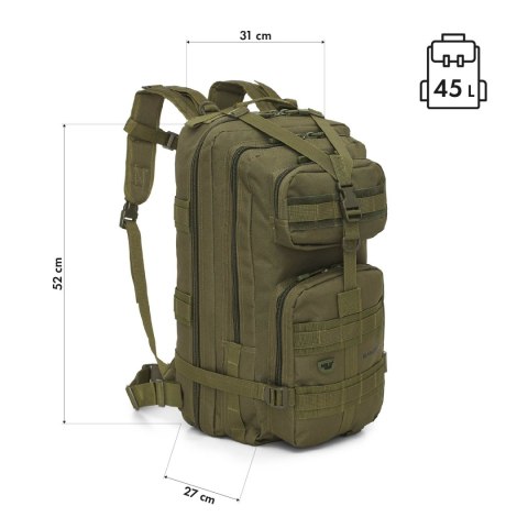 NC3902 PLECAK TAKTYCZNY RANGER ZIELONY 45L NILS CAMP NILS CAMP NC3902 PLECAK TAKTYCZNY RANGER ZIELONY 45L NILS CAMP NILS CAMP
