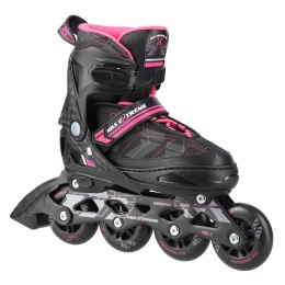 NA11002 CZARNO/RÓŻOWE ROZM. L (39-42) ŁYŻWOROLKI NILS EXTREME NILS EXTREME