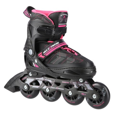 NA11002 CZARNO/RÓŻOWE ROZM. L (39-42) ŁYŻWOROLKI NILS EXTREME NILS EXTREME NA11002 CZARNO/RÓŻOWE ROZM. L (39-42) ŁYŻWOROLKI NILS EXTREME NILS EXTREME