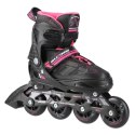 NA11002 CZARNO/RÓŻOWE ROZM. M (35-38) ŁYŻWOROLKI NILS EXTREME NILS EXTREME