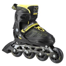 NA11002 CZARNO/ŻÓŁTE ROZM. L (39-42) ŁYŻWOROLKI NILS EXTREME NILS EXTREME