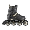 NA14174 A CZARNO-BEŻOWE ROZM. L (39-42) ŁYŻWOROLKI NILS EXTREME NILS EXTREME