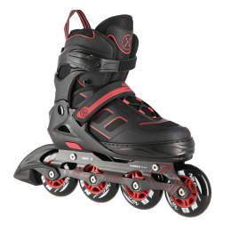 NA14174 A CZARNO-CZERWONE ROZM. L (39-42) ŁYŻWOROLKI NILS EXTREME NILS EXTREME
