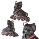 NA14174 A CZARNO-CZERWONE ROZM. L (39-42) ŁYŻWOROLKI NILS EXTREME NILS EXTREME