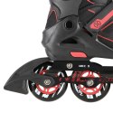 NA14174 A CZARNO-CZERWONE ROZM. L (39-42) ŁYŻWOROLKI NILS EXTREME NILS EXTREME