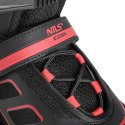 NA14174 A CZARNO-CZERWONE ROZM. L (39-42) ŁYŻWOROLKI NILS EXTREME NILS EXTREME