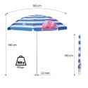 NC7811 PARASOL PLAŻOWY 180 CM NILS CAMP NILS