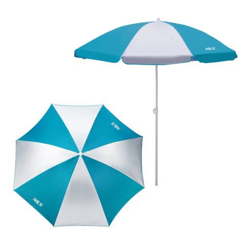 NC7813 TURKUSOWY PARASOL PLAŻOWY 180 CM NILS NILS NC7813 TURKUSOWY PARASOL PLAŻOWY 180 CM NILS NILS