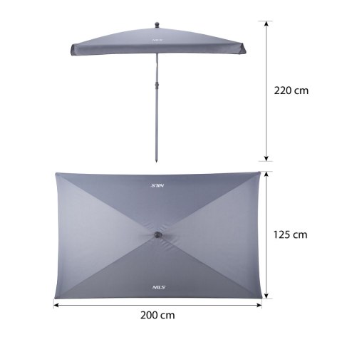 NC7826 PARASOL OGRODOWY 200 CM NILS NILS NC7826 PARASOL OGRODOWY 200 CM NILS NILS