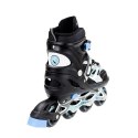 NJ1828 A CZARNY ROZM. M (35-38) ŁYŻWOROLKI NILS EXTREME NILS EXTREME
