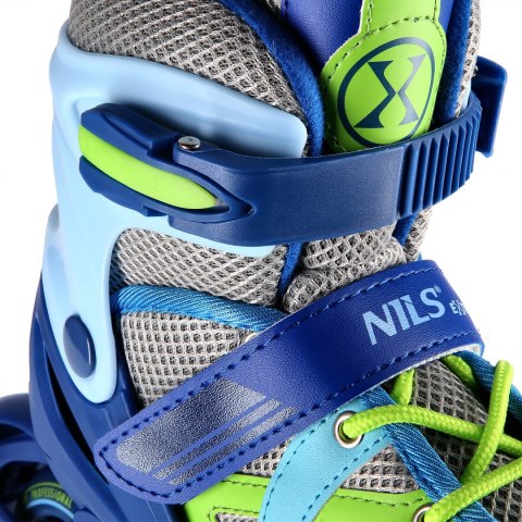 NJ1828A NIEBIESKO-ZIELONE ROZM. M(35-38) ŁYŻWOROLKI NILS EXTREME NILS EXTREME NJ1828A NIEBIESKO-ZIELONE ROZM. M(35-38) ŁYŻWOROLKI NILS EXTREME NILS EXTREME