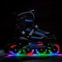 NJ19803A LED NIEBIESKIE ROZM. L(39-42) ŁYŻWOROLKI NILS EXTREME NILS EXTREME