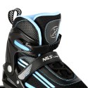 NJ19803A LED NIEBIESKIE ROZM. L(39-42) ŁYŻWOROLKI NILS EXTREME NILS EXTREME