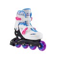 NJ/NA0321 A BIAŁE ROZM. M (31-35) ŁYŻWOROLKI NILS EXTREME NILS EXTREME