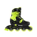NJ/NA0321 A CZARNO-LIMONKOWE ROZM. M (31-35) ŁYŻWOROLKI NILS EXTREME NILS EXTREME