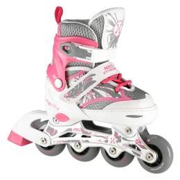 NA10602 RÓŻOWY ROZM. L(39-42) ŁYŻWOROLKI NILS EXTREME NILS EXTREME