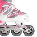 NA10602 RÓŻOWY ROZM. L(39-42) ŁYŻWOROLKI NILS EXTREME NILS EXTREME