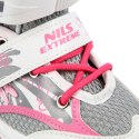NA10602 RÓŻOWY ROZM. L(39-42) ŁYŻWOROLKI NILS EXTREME NILS EXTREME