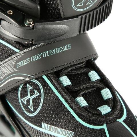 NA11008 CZARNO-MIĘTOWY ROZM. L (39-42) ŁYŻWOROLKI NILS EXTREME NILS EXTREME NA11008 CZARNO-MIĘTOWY ROZM. L (39-42) ŁYŻWOROLKI NILS EXTREME NILS EXTREME