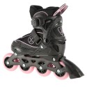 NA11008 CZARNO-RÓŻOWY ROZM. M (35-38) ŁYŻWOROLKI NILS EXTREME NILS EXTREME