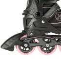 NA11008 CZARNO-RÓŻOWY ROZM. M (35-38) ŁYŻWOROLKI NILS EXTREME NILS EXTREME