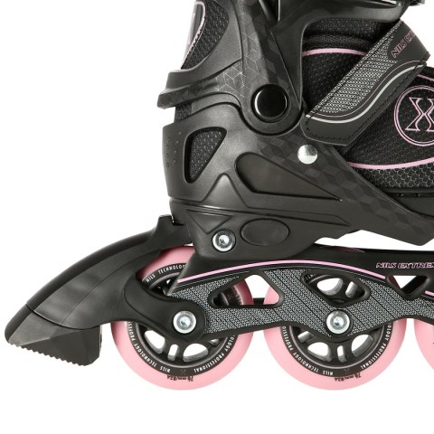 NA11008 CZARNO-RÓŻOWY ROZM. M (35-38) ŁYŻWOROLKI NILS EXTREME NILS EXTREME NA11008 CZARNO-RÓŻOWY ROZM. M (35-38) ŁYŻWOROLKI NILS EXTREME NILS EXTREME