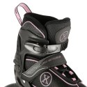 NA11008 CZARNO-RÓŻOWY ROZM. M (35-38) ŁYŻWOROLKI NILS EXTREME NILS EXTREME