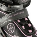 NA11008 CZARNO-RÓŻOWY ROZM. M (35-38) ŁYŻWOROLKI NILS EXTREME NILS EXTREME