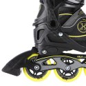 NA11008 CZARNO-ŻÓŁTY ROZM. L (39-42) ŁYŻWOROLKI NILS EXTREME NILS EXTREME