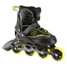 NA11008 CZARNO-ŻÓŁTY ROZM. M (35-38) ŁYŻWOROLKI NILS EXTREME NILS EXTREME