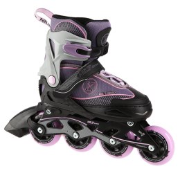 NA11008 SZARO-FIOLETOWY ROZM. M (35-38) ŁYŻWOROLKI NILS EXTREME NILS EXTREME