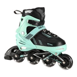 NA11230A MIĘTOWE LED ROZM. L(39-42) ŁYŻWOROLKI NILS EXTREME NILS EXTREME