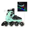 NA11230A MIĘTOWE LED ROZM. L(39-42) ŁYŻWOROLKI NILS EXTREME NILS EXTREME