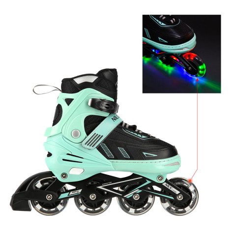 NA11230A MIĘTOWE LED ROZM. L(39-42) ŁYŻWOROLKI NILS EXTREME NILS EXTREME NA11230A MIĘTOWE LED ROZM. L(39-42) ŁYŻWOROLKI NILS EXTREME NILS EXTREME