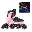 NA11230A RÓŻOWE LED ROZM. L(39-42) ŁYŻWOROLKI NILS EXTREME NILS EXTREME