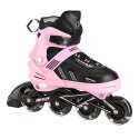 NA11230A RÓŻOWE LED ROZM. M(35-38) ŁYŻWOROLKI NILS EXTREME NILS EXTREME