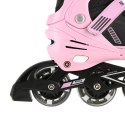 NA11230A RÓŻOWE LED ROZM. M(35-38) ŁYŻWOROLKI NILS EXTREME NILS EXTREME