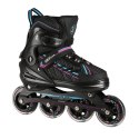 NA1128 CZARNO-FIOLETOWY ROZM. L(39-42) ŁYŻWOROLKI NILS EXTREME NILS EXTREME