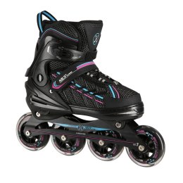 NA1128 CZARNO-FIOLETOWY ROZM. L(39-42) ŁYŻWOROLKI NILS EXTREME NILS EXTREME