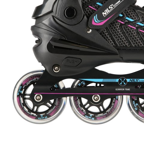 NA1128 CZARNO-FIOLETOWY ROZM. L(39-42) ŁYŻWOROLKI NILS EXTREME NILS EXTREME NA1128 CZARNO-FIOLETOWY ROZM. L(39-42) ŁYŻWOROLKI NILS EXTREME NILS EXTREME
