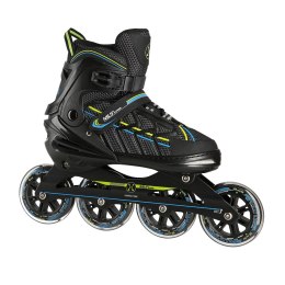 NA1128 CZARNO-LIMONKOWY ROZM. L(39-42) ŁYŻWOROLKI NILS EXTREME NILS EXTREME