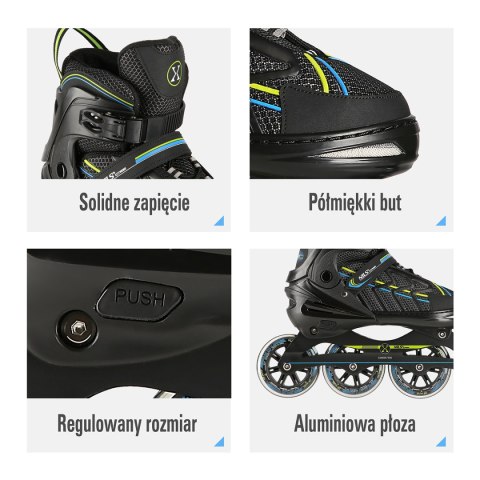 NA1128 CZARNO-LIMONKOWY ROZM. L(39-42) ŁYŻWOROLKI NILS EXTREME NILS EXTREME NA1128 CZARNO-LIMONKOWY ROZM. L(39-42) ŁYŻWOROLKI NILS EXTREME NILS EXTREME
